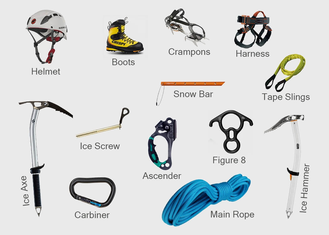 13 Necessary Equipment for Peak Climbing in Nepal