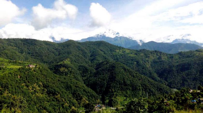 Green Hills and White Peaks seen from Australian Camp 