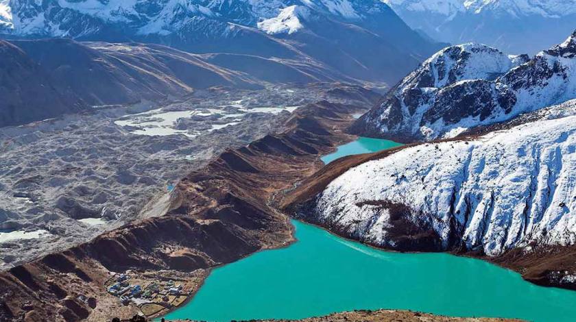 Second and Third Lake of Gokyo Valley