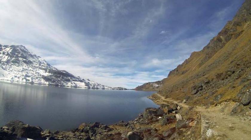 Walk through the Holy Lake of Gosaikunda!