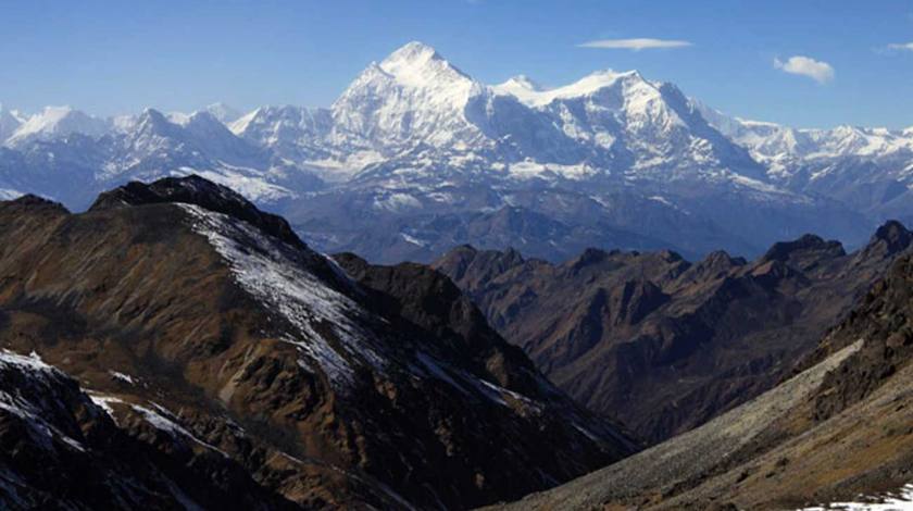 Stunning range of Mount Kanchenjunga