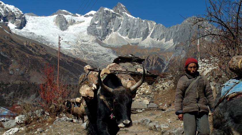 Local Life on the foothills of Himalayas of Nepal