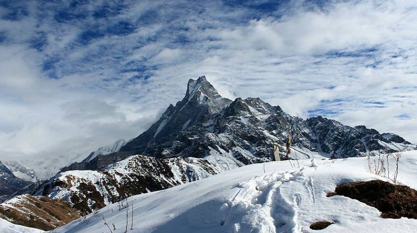 Mount Fishtail seen from Mardi Himal Base Camp