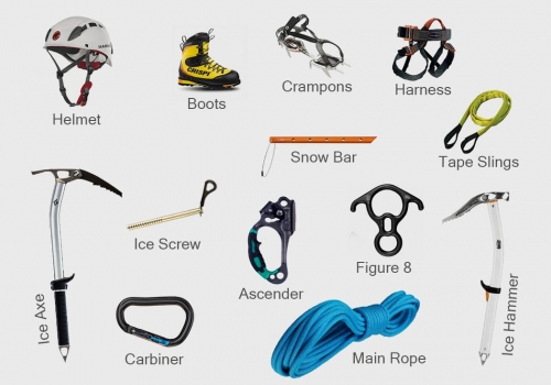 13 Necessary Equipment for Peak Climbing in Nepal