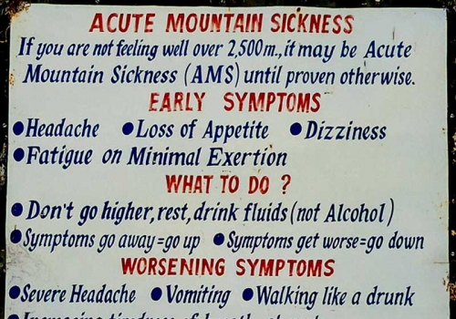 Combating High Altitude Sickness