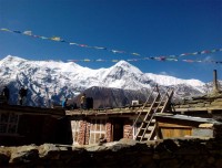 Annapurna range seen from Tenki Manang