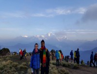 Captured array of mountain ranges at Poon Hill