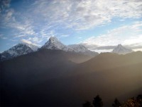 Mt Barah Shikhar adn Annapurna Range from Poon Hill