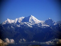 HImalayas seen from mountain flight 