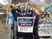 Successful French Group Trekking to Annapurna Base Camp 