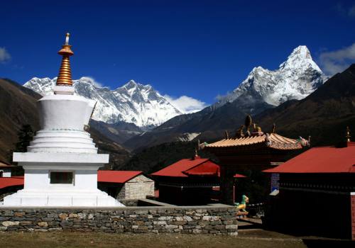 Where culture and mountain meet at Tyangboche!