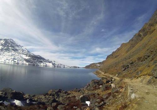 Walk through the Holy Lake of Gosaikunda