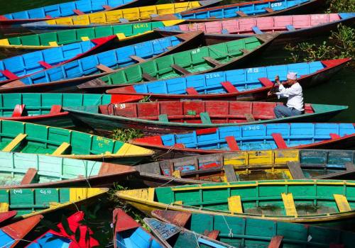 Boating in Phewa Lake 